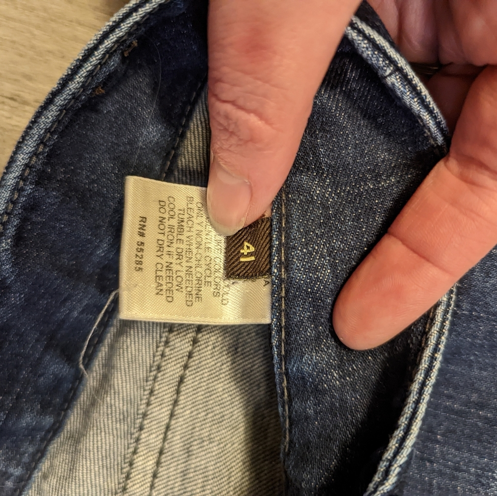 Express Distressed Skinny Jeans 4Long - Picture 2 of 3